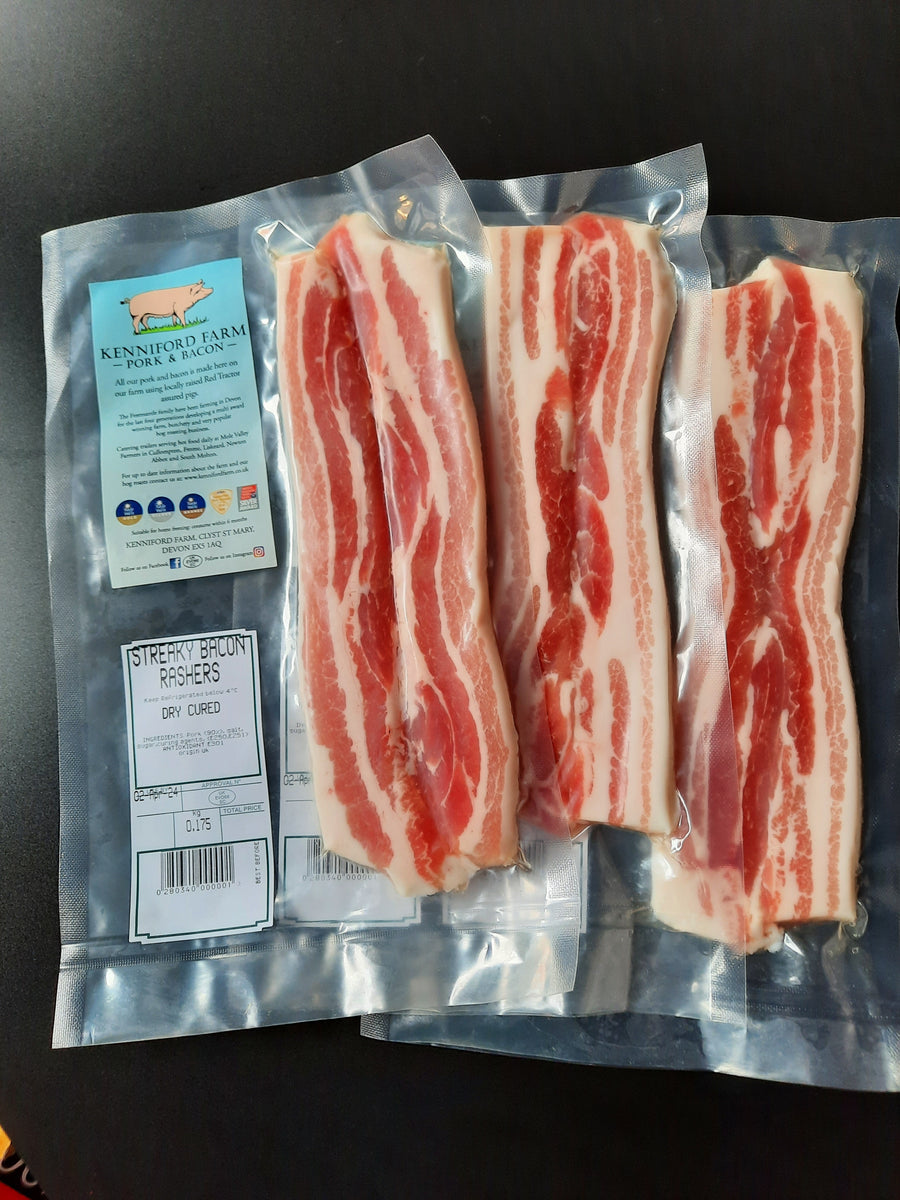 Unsmoked Streaky Bacon | Kenniford Farm | Bacon for UK Delivery ...